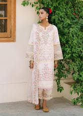 Shanaya By Mahnur Embroidered Lawn 3 Piece Unstitched Suit MN25SL D-ELNAZ